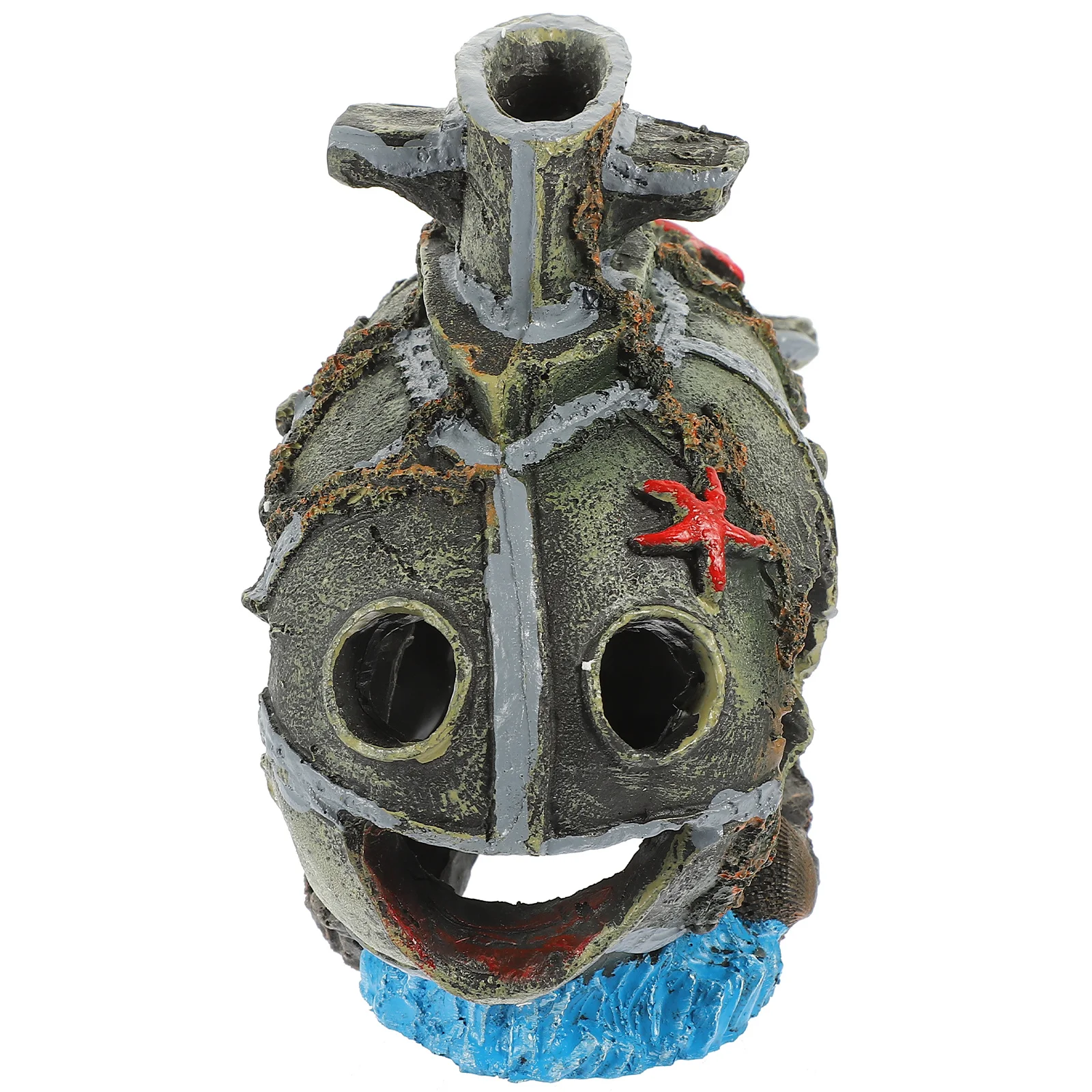 

Fish Tank Resin Submarine Adornment Vivid Highly Simulated Aquarium Crafts Safe for Aquatic Pets Fish Tank Ornament