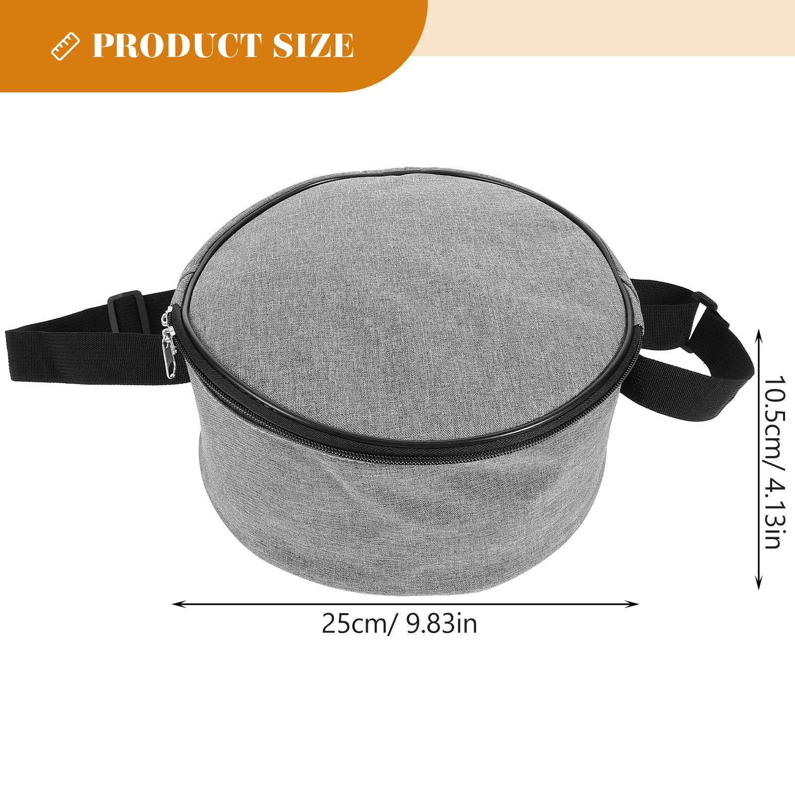 Portable Golf Bag Exquisite Polyester Material Long Service Life Quick Access to Flying Discs Multi-Functional Practical Storage