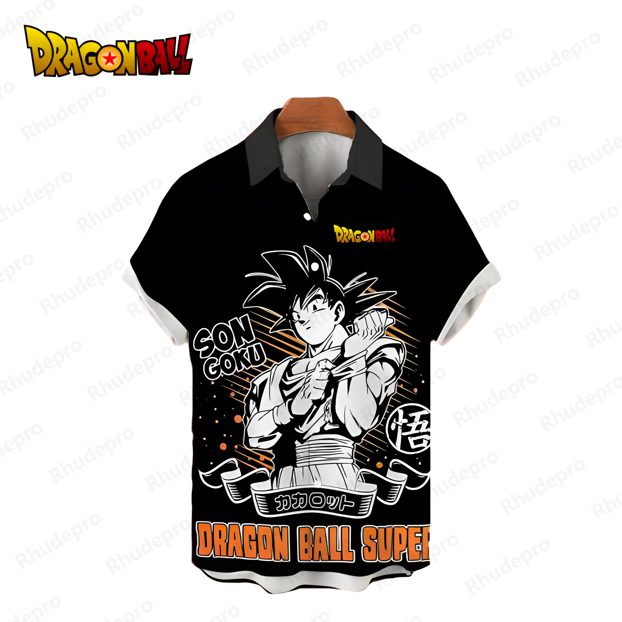 Dragon Ball Z Men's Shirts Vegeta 2024 Goku Super Saiya Summer Blouse Fashion Oversized Anime Cool Beach Style Harajuku Tops