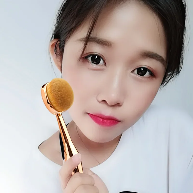 1PCS Makeup Brush Toothbrush Mermaid Makeup Brush Foundation Oval Brushes High End Foundation Brush Foundation Oval Brushes view 6