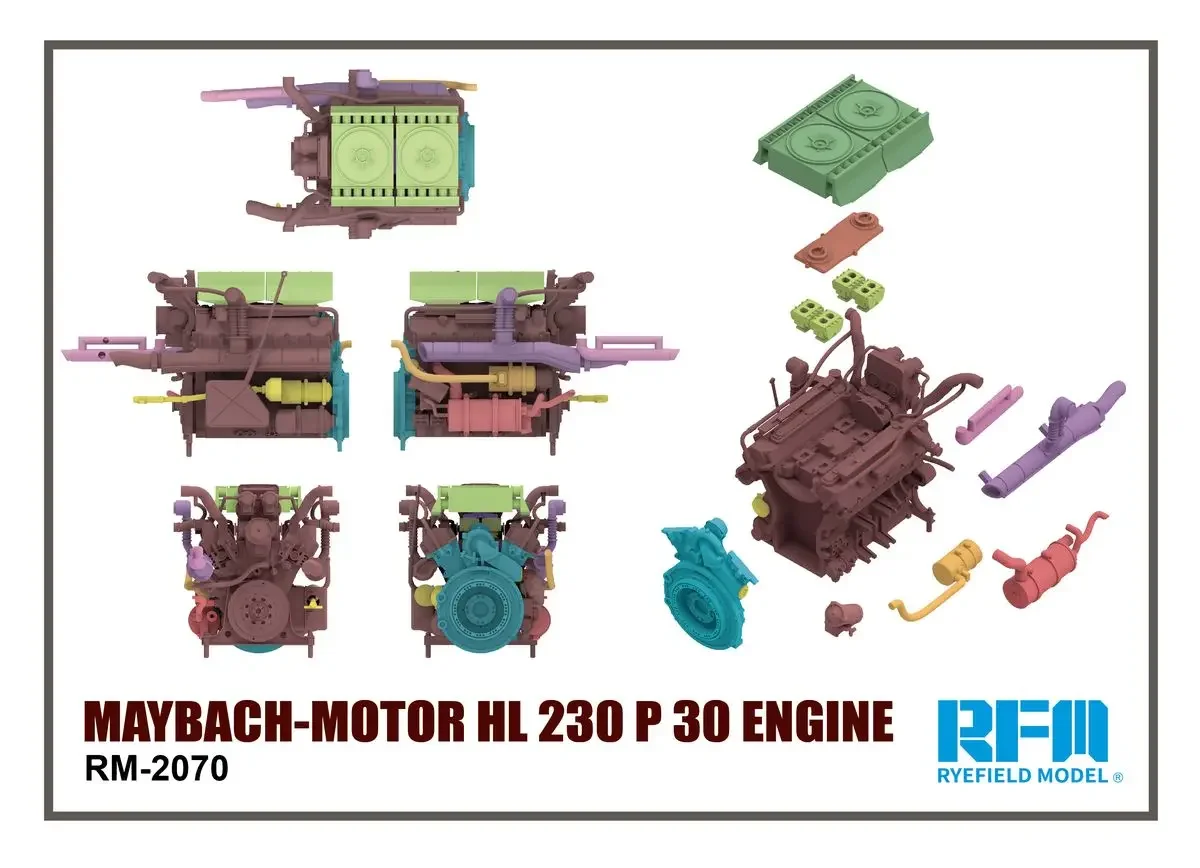 RYEFIELD MODEL RFM RM-2070 1/35 HL 230 P 30-motor - schaalmodelset