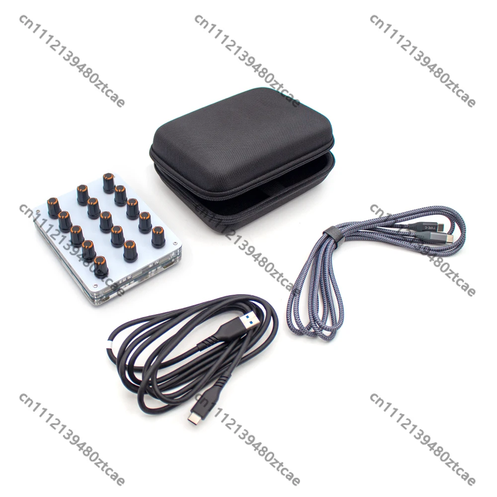 Controlador MIDI CC de 15 Botones con Mapeo Personalizable, Compatible con Cubase, Logic, FL Studio, Studio One y Reaper