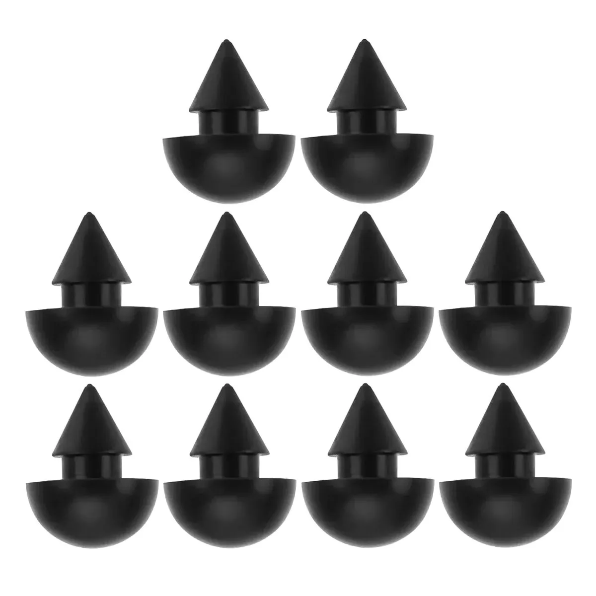 10PCS For Thetford Glass Lid Rubber Bump Stop Caravan Motorhome Camper Cookware Wear-Resistant RV Accessories Black Replacement