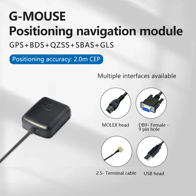 

XYZ-GNSS G-MOUSE YH-168UP-8 GPS Navigation Receiver GNSS Module with Antenna Joint Customizable for Car Drone