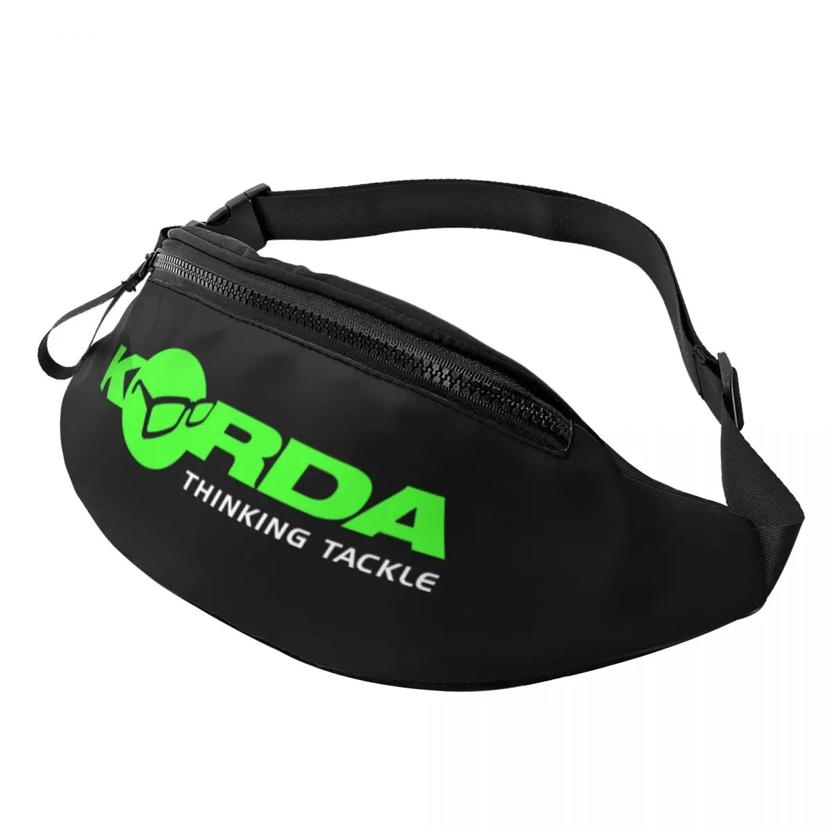 

Kordas Fishing Logo Fanny Pack Women Men Custom Crossbody Waist Bag for Running Phone Money Pouch