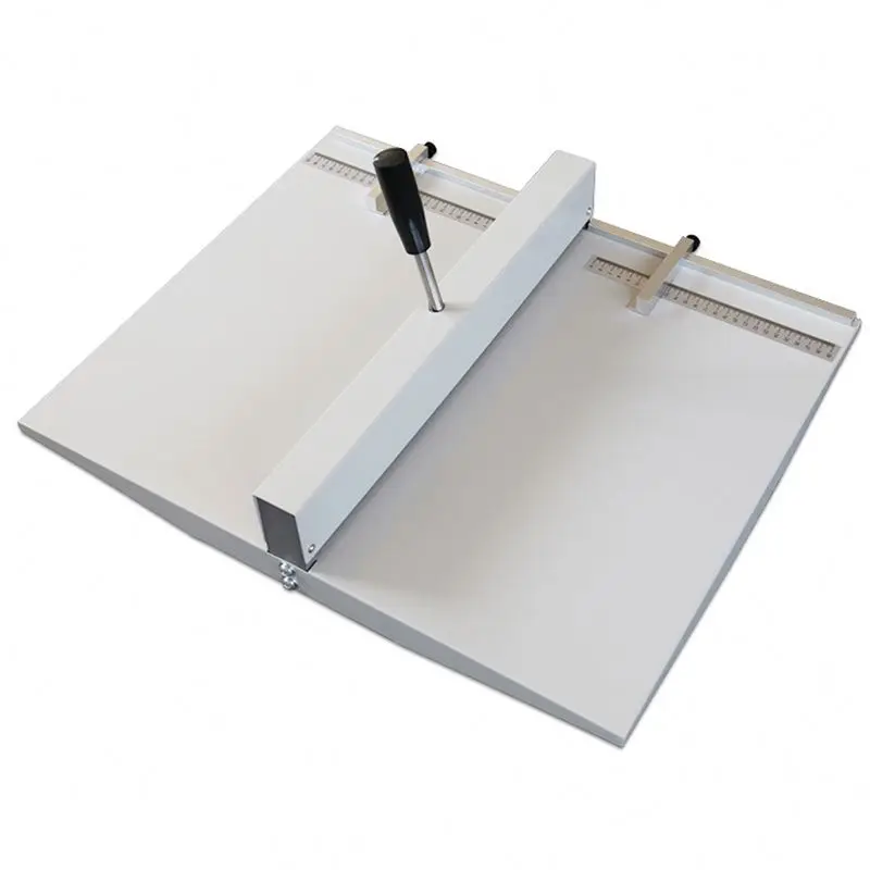 Desktop 525mm Manual Book Cover Creaser 16B Solid Line Indentation Folding Paper Creasing Machine for Office Use