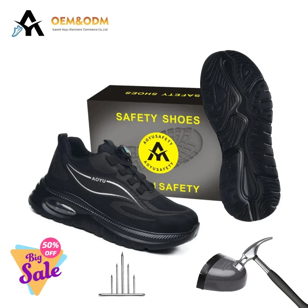 

Защитная обувь для мужчин и женщин, спортивные кроссовки с пластиковым носком, устойчивые к проколам и ударам, легкие, износостойкие, промышленного качества.