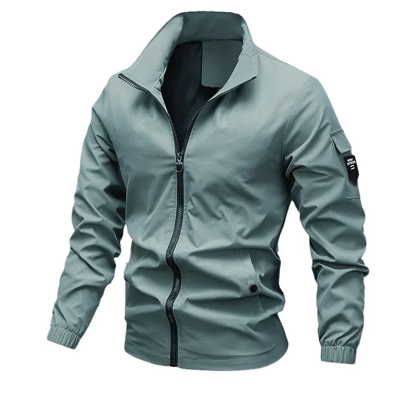New Autumn Lightweight Jacket for Men - Youth Collar Baseball Coat