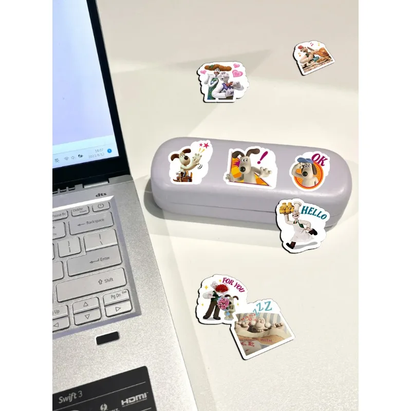 40 قطعة الكرتون والاس و جروميت ملصقات الكمبيوتر المحمول الكتابة على الجدران الأمتعة حقيبة سكيت الهاتف لطيف ملصق الأطفال صائق هدية