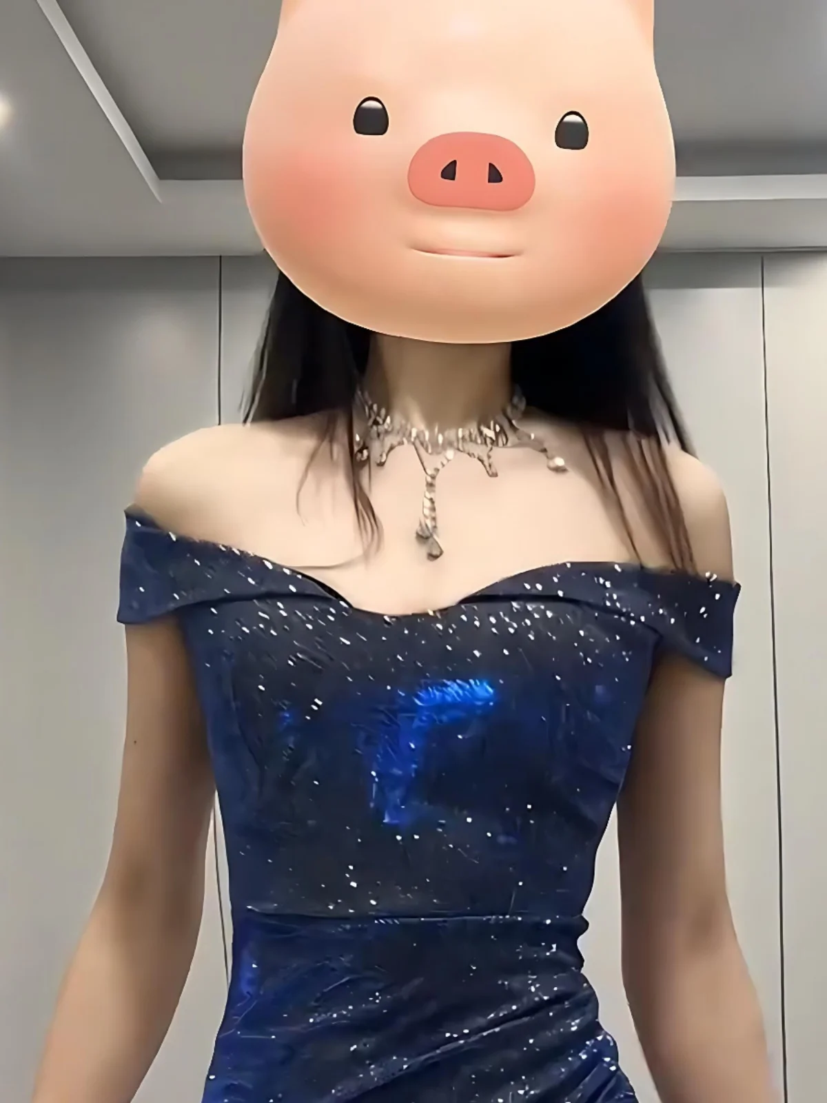 Vestido de noite sexy sem alças com fenda, modelo Wiwi Starry , vestido longo de um ombro só, cintura alta, até o chão, pa...