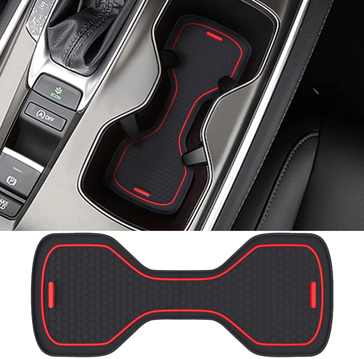 Vehicle Cup Holder Insert Coaster Shockproof Anti-slip Protective Pad Dedicated for Honda Accord 10th Generation 2017-2022