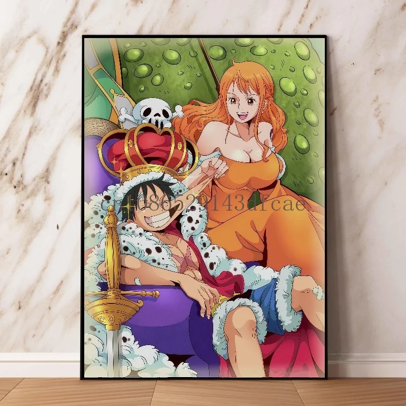One Piece Sexy and Beautiful Nico·Robin Nami Boa Hancock Perona Wall Decoration Poster Living Room Decoration Canvas Painting