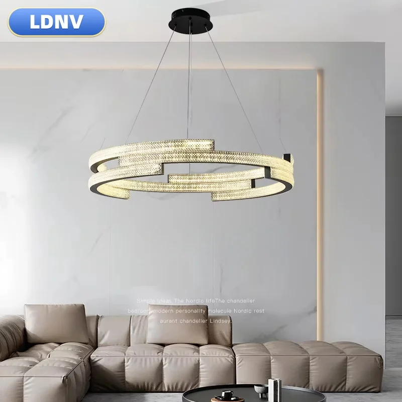 LED stands for love diamond ring modern romantic Italian chandelier study living room LED home chandelier ceiling lamp