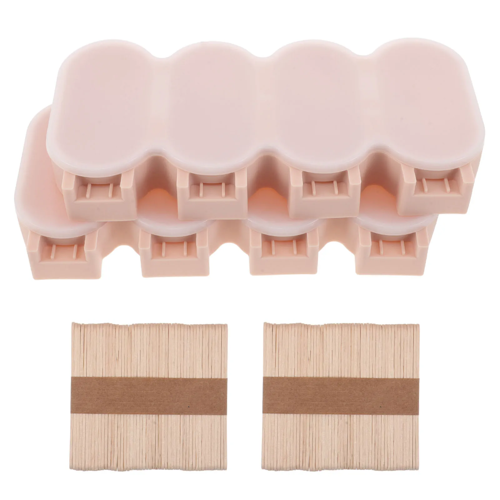 

2 Sets Ice Cream Mold Pop Oval Homemade Popsicle Molds Maker Making Silica Gel Kit Silicone Toddler