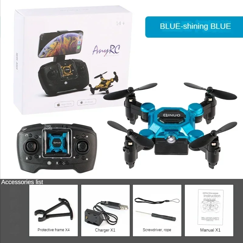 K04 Mini UAV 4K HD para niños, avión giratorio de cuatro ejes, 360 grados, portátil, plegable, profesional, Control remoto