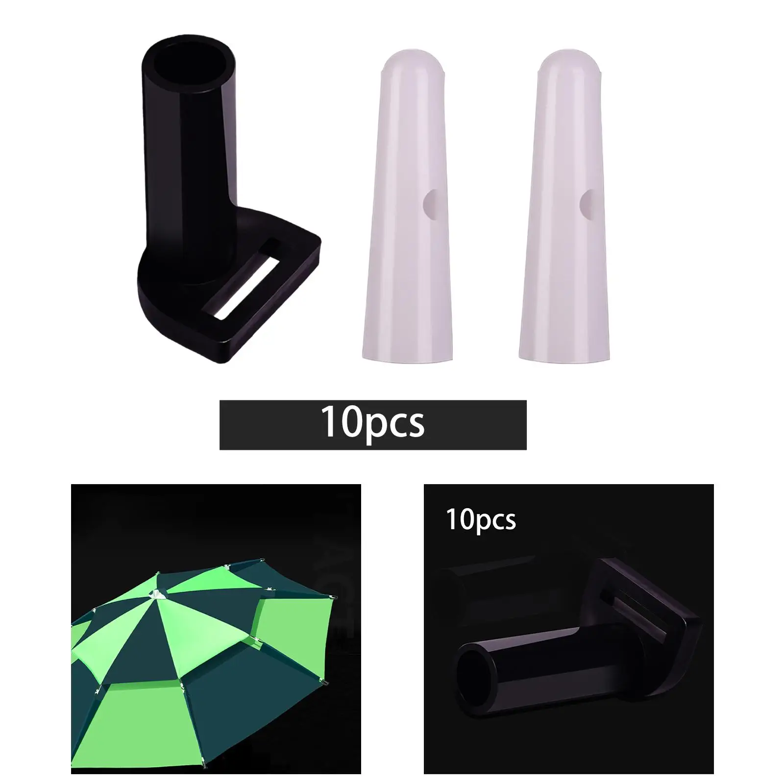 Bone Umbrella Covers, Easy Carry, Artesanato Anti-desgaste, Praia, 0,5, 0,6, 0,8 cm, 10pcs