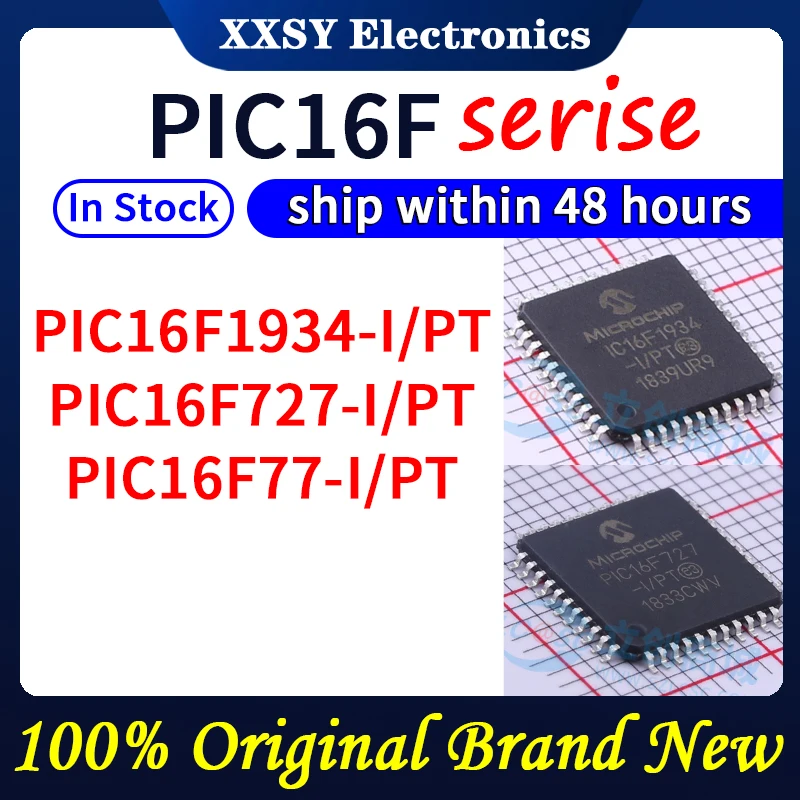 

PIC16F1934-I/PT PIC16F727-I/PT PIC16F77-I/PT В наличии 100% оригинал и новый