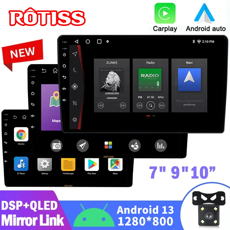 연말 클리어런스 세일 자동차 스테레오 자동차 내비게이션 화면 HD 디스플레이 및 GPS 위치 추적 기능 탑재 자동차 라디오 매진