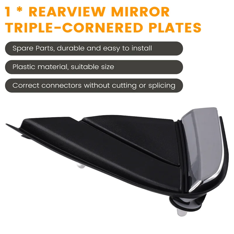 Rearview Mirror Triple-Cornered Plate For Chevy Explorer Equinox Front Left Fender Mirror Triangle Trim Plate 84107340 Left
