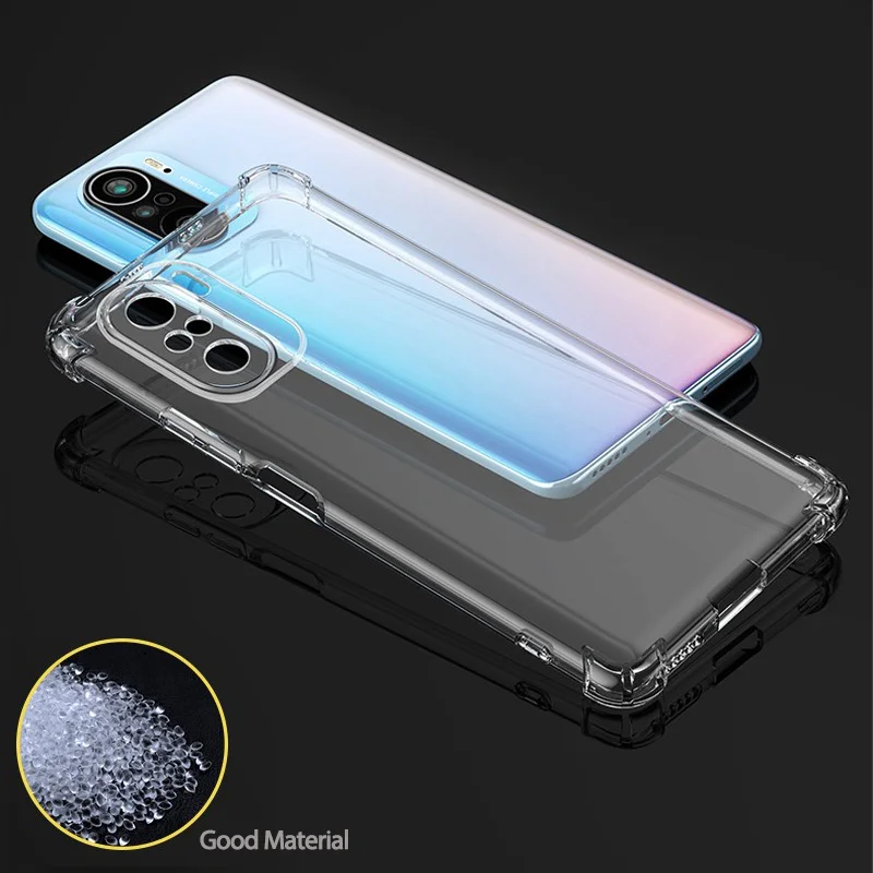 Soft Clear Case for Poco-F3 Phone Cases Pocophone F3 Xiaomi Poco F3 Shockproof Silicone Cover Pocophone F3 Case Poco F3