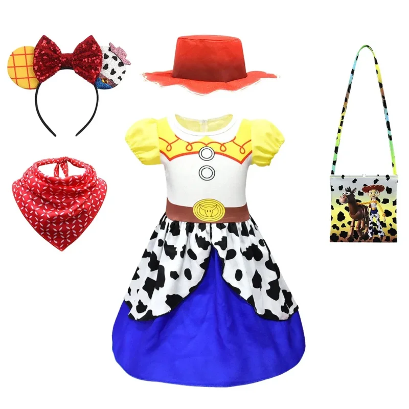 Cosplay Toy Story niñas Jessie vestir Halloween niños Woody Cosplay disfraz fiesta niños mascarada ropa sombrero de vaquero Anime