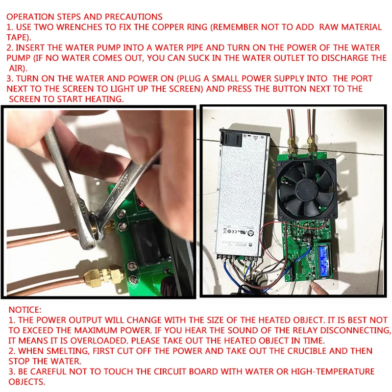 220 Volt Intelligent High Power High Frequency Induction Heating Machine Metal Heater Quenching Heating Smelting