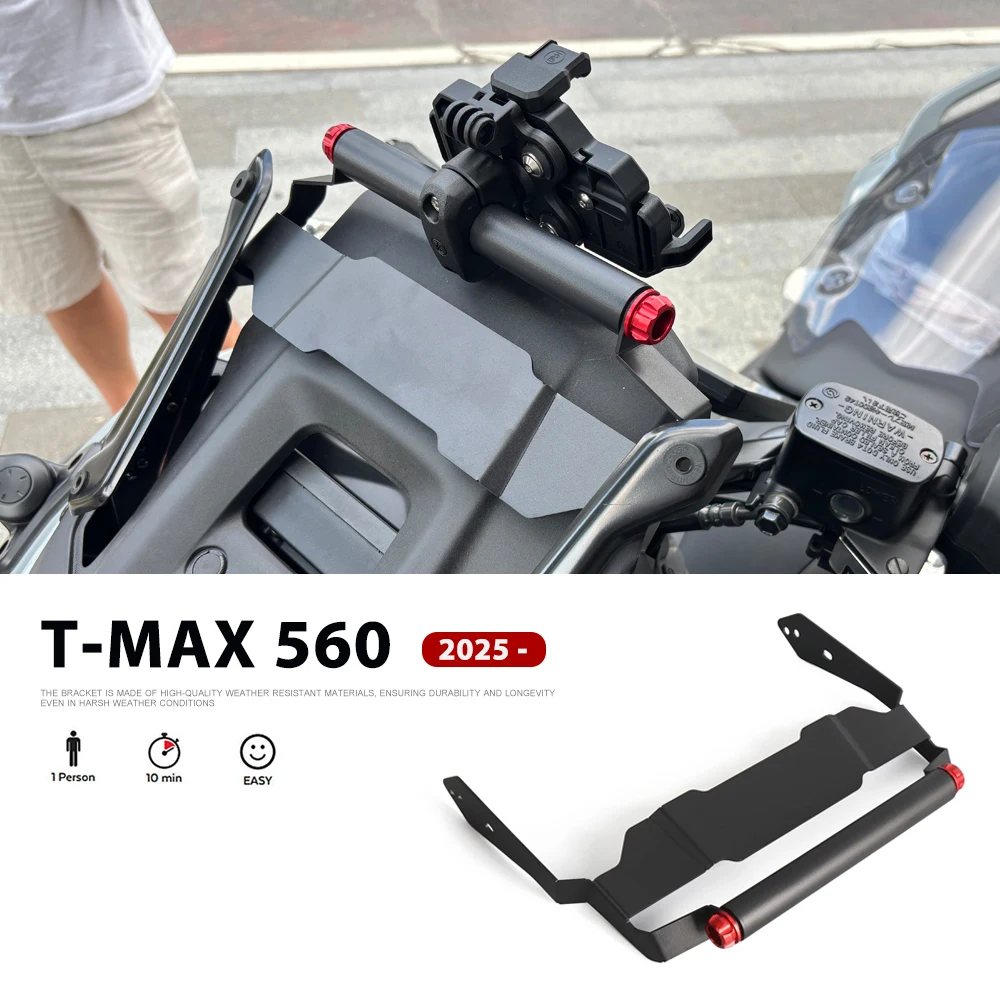 

Accessories Navigation Bracket For YAMAHA TMAX 560 TMAX560 T-MAX560 2025 Motorcycle Mobile Phone Holder Stand GPS 22MM Rod