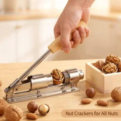 Pecan Cracker Nut Cracker Opener Tool Adjustable Nutcracker Tool Manual Nut Cracker for Walnuts Pecans Hazelnuts Almonds