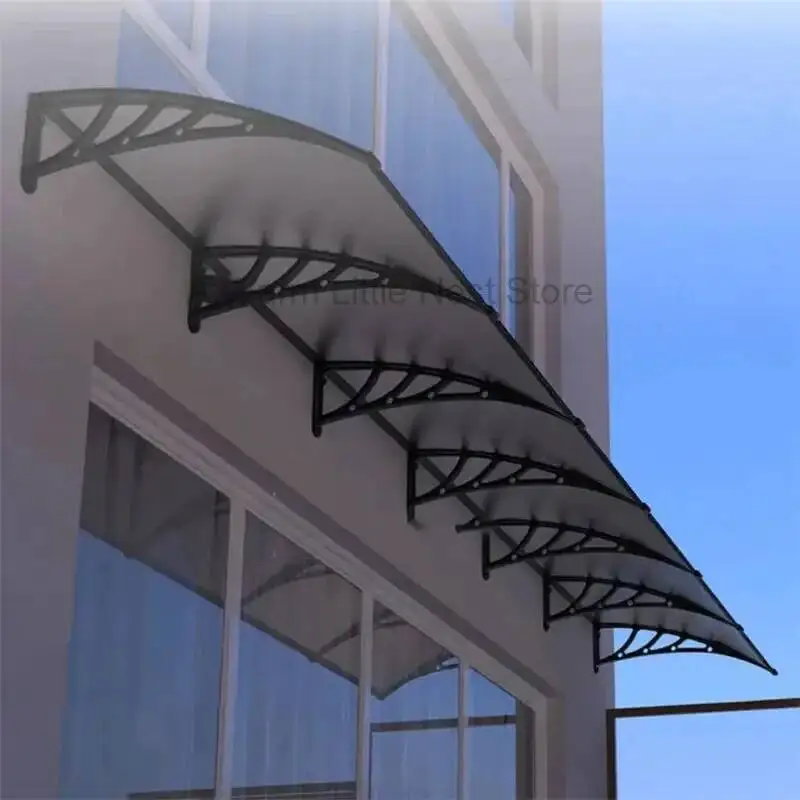 

Aluminum-plastic Panel Canopy Eaves Household Outdoor Rainproof Silent Shed Gazebo Window Rain Shield Sun Awning for Door Head Z