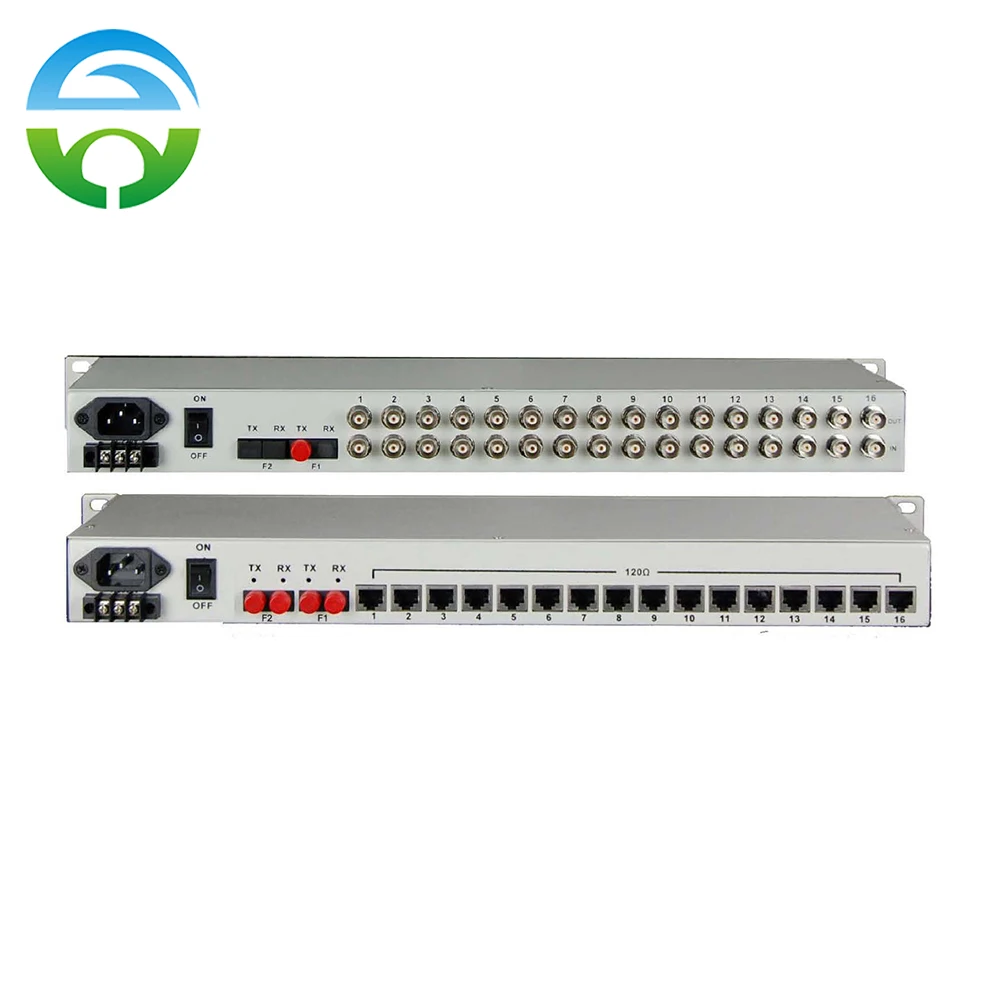 Fiber Media Converter 16E1+4GE PDH Fiber Multiplexer Single Fiber SC Port With SNMP