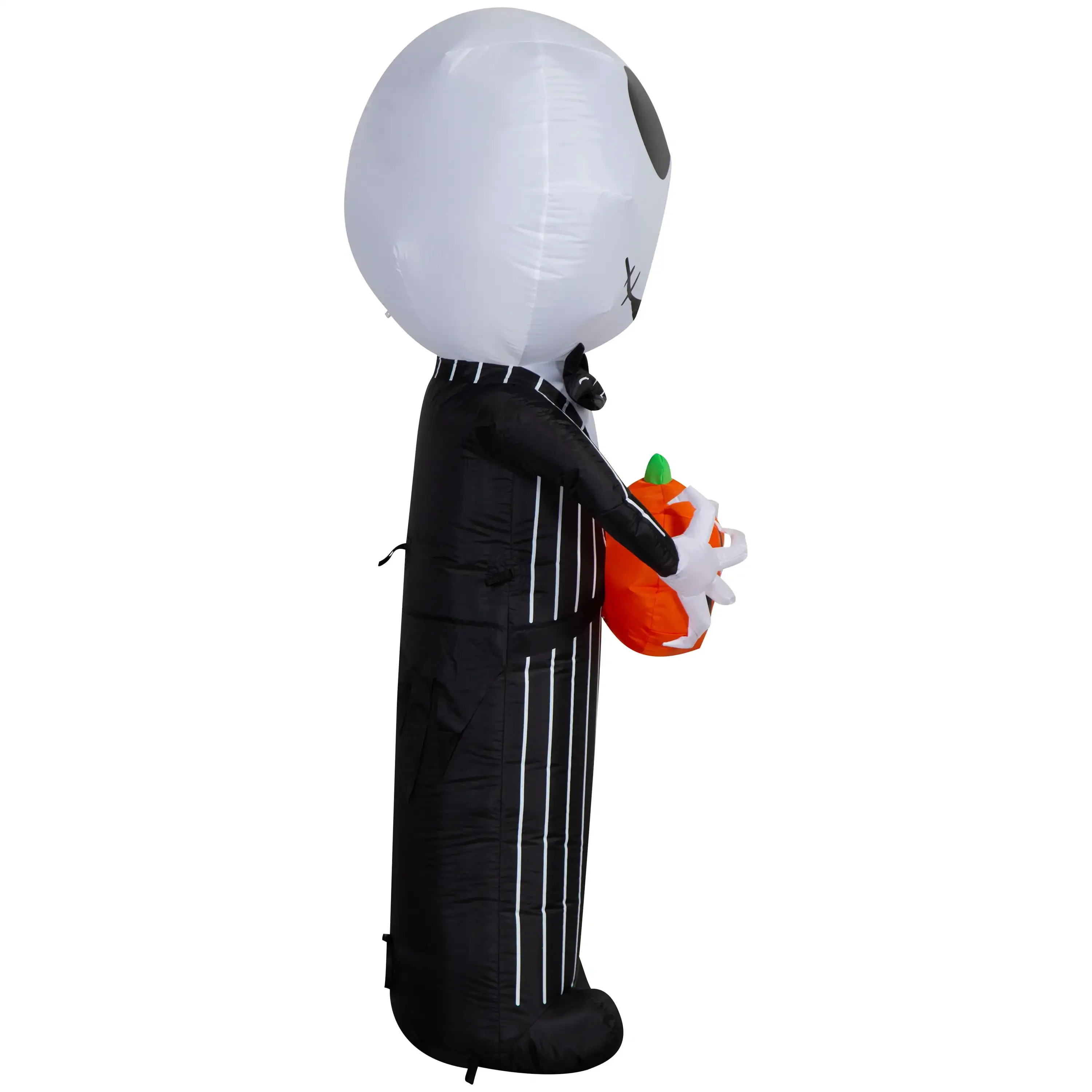 巨大な59.84インチのインフレータブルスカルパンプキン、屋外ハロウィーン用、25.59x22.44インチのジャック・オー・ランタンヤードデコレーション、LEDライト付き