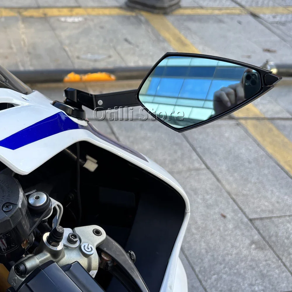 CBR1000RR دراجة نارية الرؤية الخلفية LED بدوره إشارة المرايا الجانبية الأسود لهوندا CBR1000RR CBR 1000RR CBR1000RR-R Fireblade 2019-2025 #5