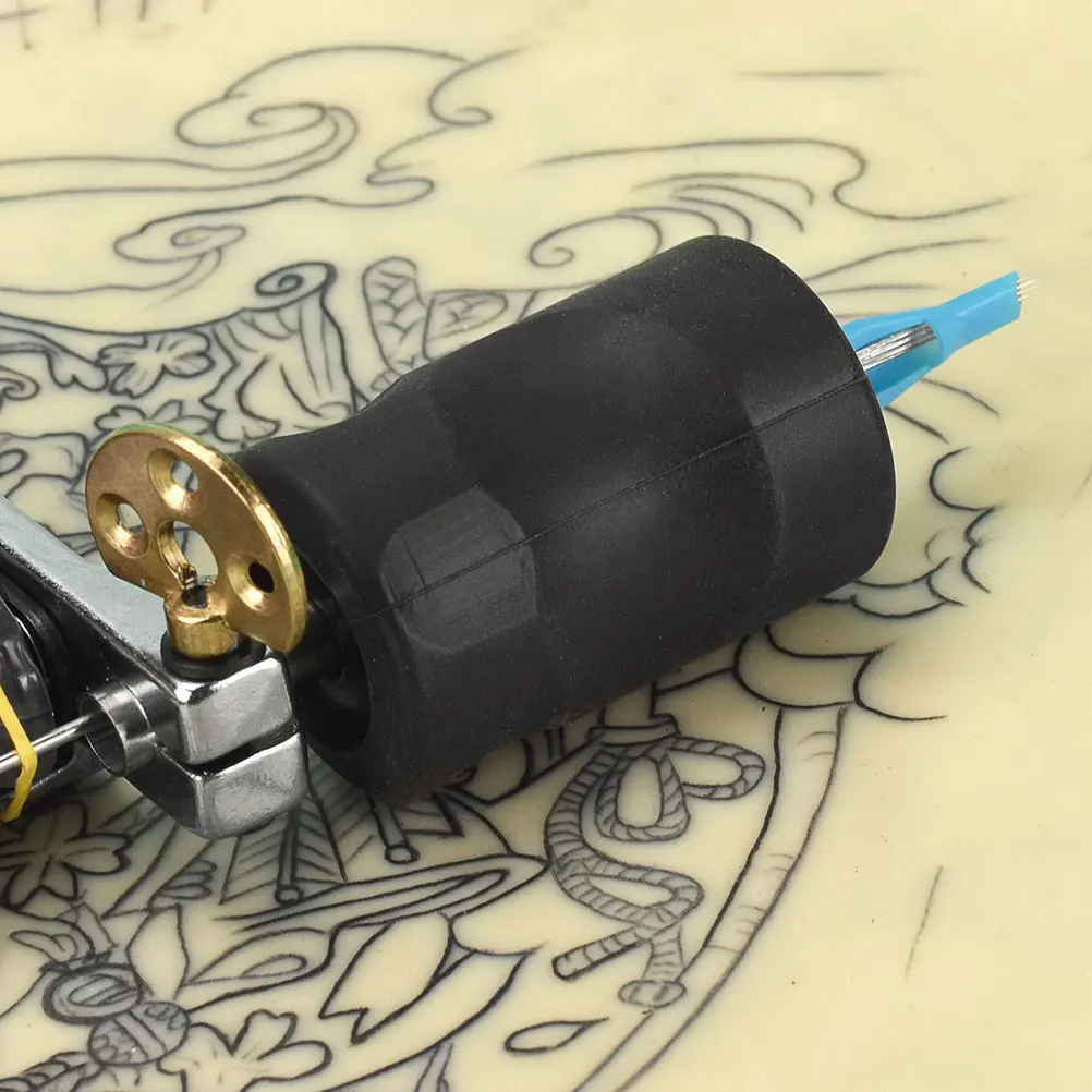 

1 шт., силиконовый чехол на ручку, противоскользящий, противоударный, прочный чехол для ручки для татуировки, прочный рукав, защитный инструмент для татуировки