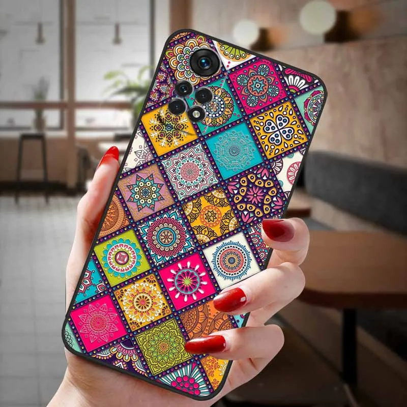 For POCO X4 Pro 5G Case 3D Emboss Flower Relief Phone Cases For POCOX4 Pro 5G 2022 Silicon Cover X 4 Pro X4Pro Funda Capa Para