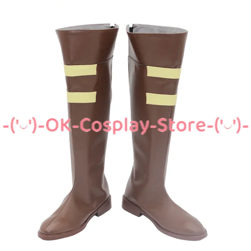 Charlotte Cracker Scarpe Cosplay Stivali di Carnevale di Halloween Scarpe in pelle PU realizzate su misura