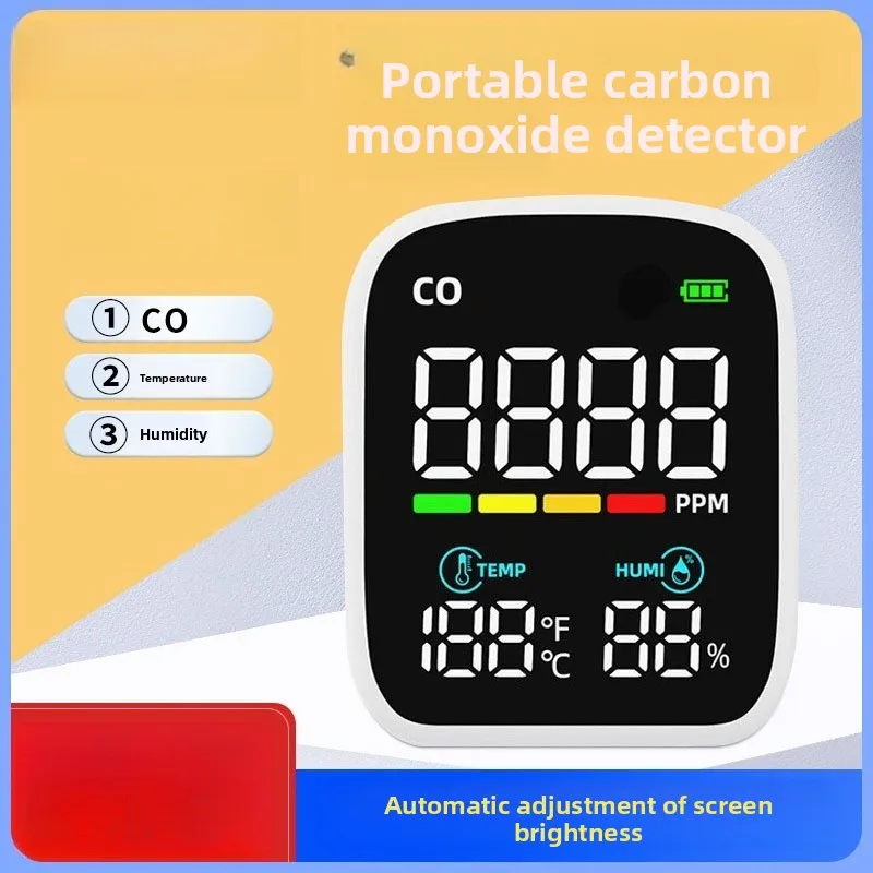 

Монитор качества воздуха 3-в-1 Тестер CO2 Измеритель температуры и влажности Детектор углекислого газа