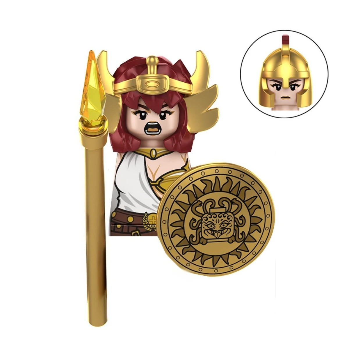 Caja Sorpresa TP1044 Mini Figura Mitología Griega Medusa Poseidón Zeus Bloques de Construcción Jesús Hades Atenea Juguetes Modelo de Bloques de Construcción