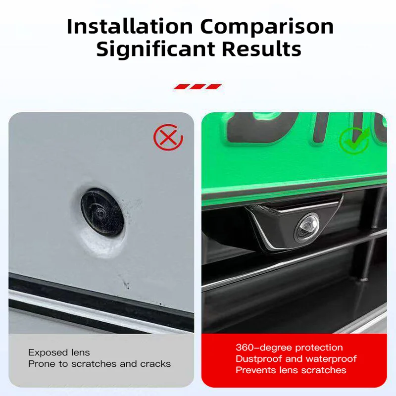 2Pcs Car Camera Protective Cover Reverse Image Lens Stickers For BMW Mercedes Benz Audi Hyundai Honda Toyota Lexus Cadillac Fiat