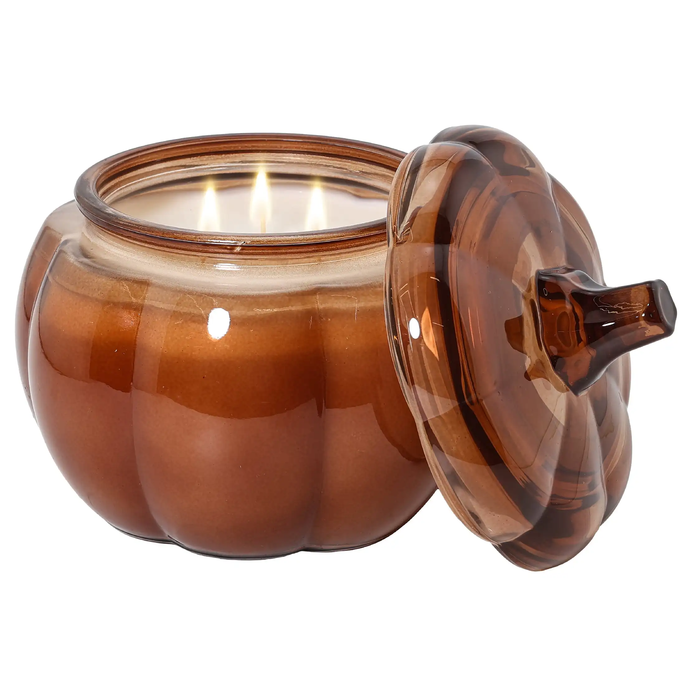 3 Wick 30 Oz Glass Jar Candle Farm Apple Pumpkin Scented
