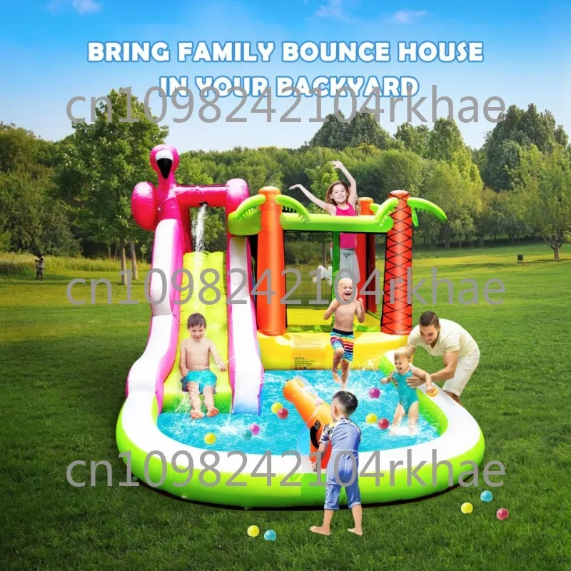 

Детская горка, надувной распылитель воды, небольшой надувной замок для скалолазания, домашняя площадка для дома, площадка