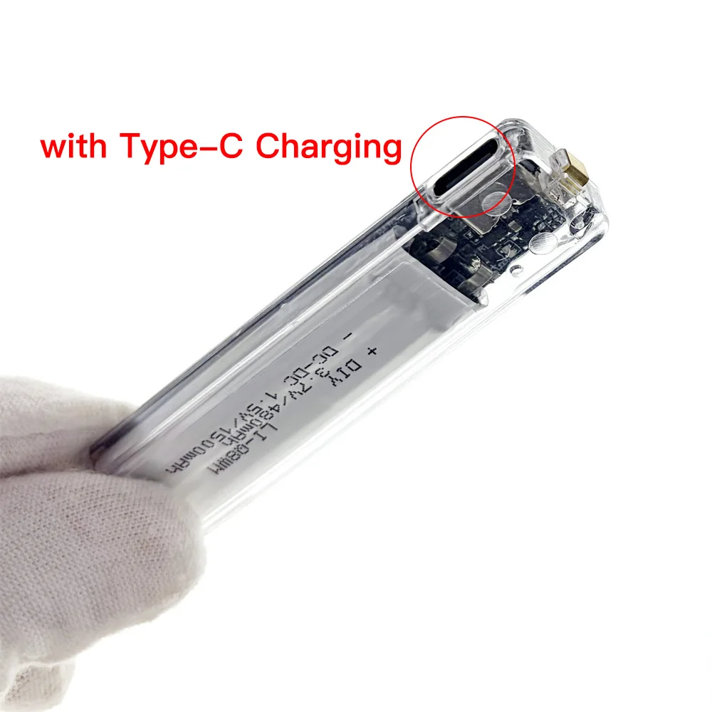 LI-Q8WM with Type-C Charging Battery for SONY NH-10WM/NH-14WM/NC-6WM Panasonic HHF-AZ01/RP-BP80/RP-BP61 Sharp AD-N55BT Battery