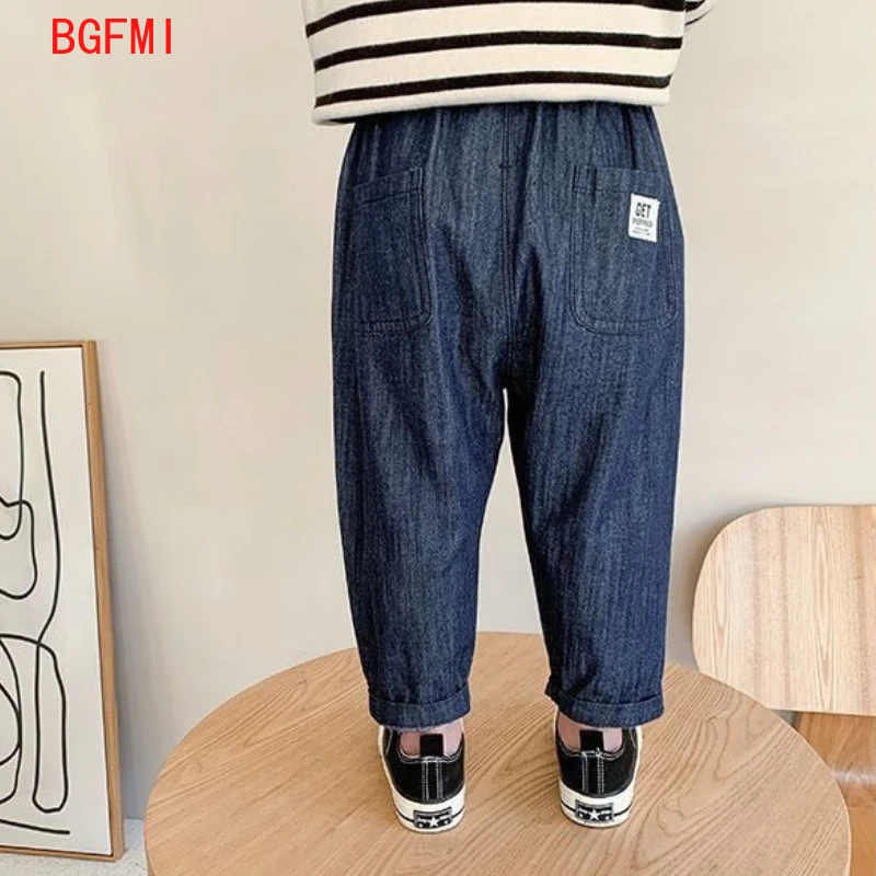 2-9Y Kid Children's Denim Pants Summer Thin Children's Denim Mosquito Pants Breathable and Comfortable Jeans for Boys and Girls
