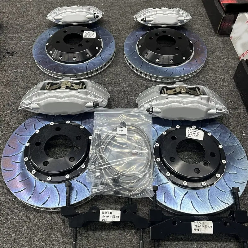 High Quality Big Brake Kit 4 Pot Brake Caliper for  Lc300 Lc200  E46 M3 E36 E90 E92 328i s GS430 RAV4