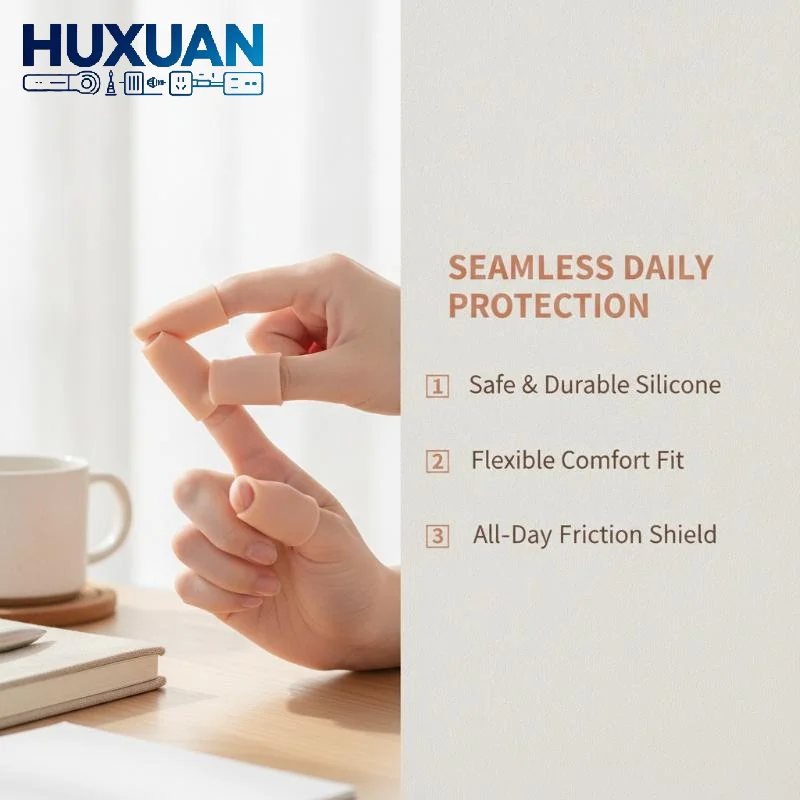 Silicone Finger Protectors 10 Pieces Designed To Protect Fingers Reduce Friction And Provide Moisture Anti-Chafing Finger Cots