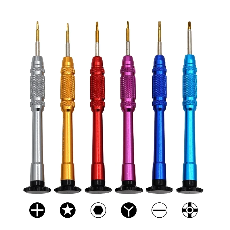 1Pcs Precision Screwdriver T2/T4/T5/T6/Y/Cross/Slotted /Pentalobe / Hex for Watch/Phone/Computer/Glasses DIY Mobile Phone Repair