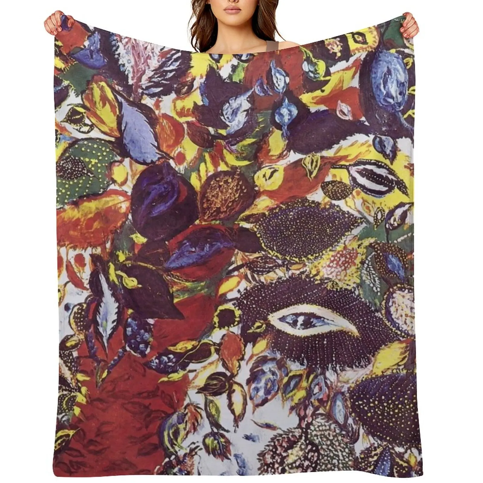 

The tree in Paradise by Seraphine Louis Throw Blanket Designers Hairys Decorative Beds blankets and throws Blankets