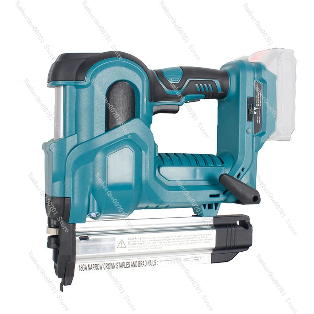 

Cordless Electric Nail Gun Straight/N-shape Nails Nailing Machine with 32mm 50mm Nails Rechargeable Nailer For Ma kita Battery