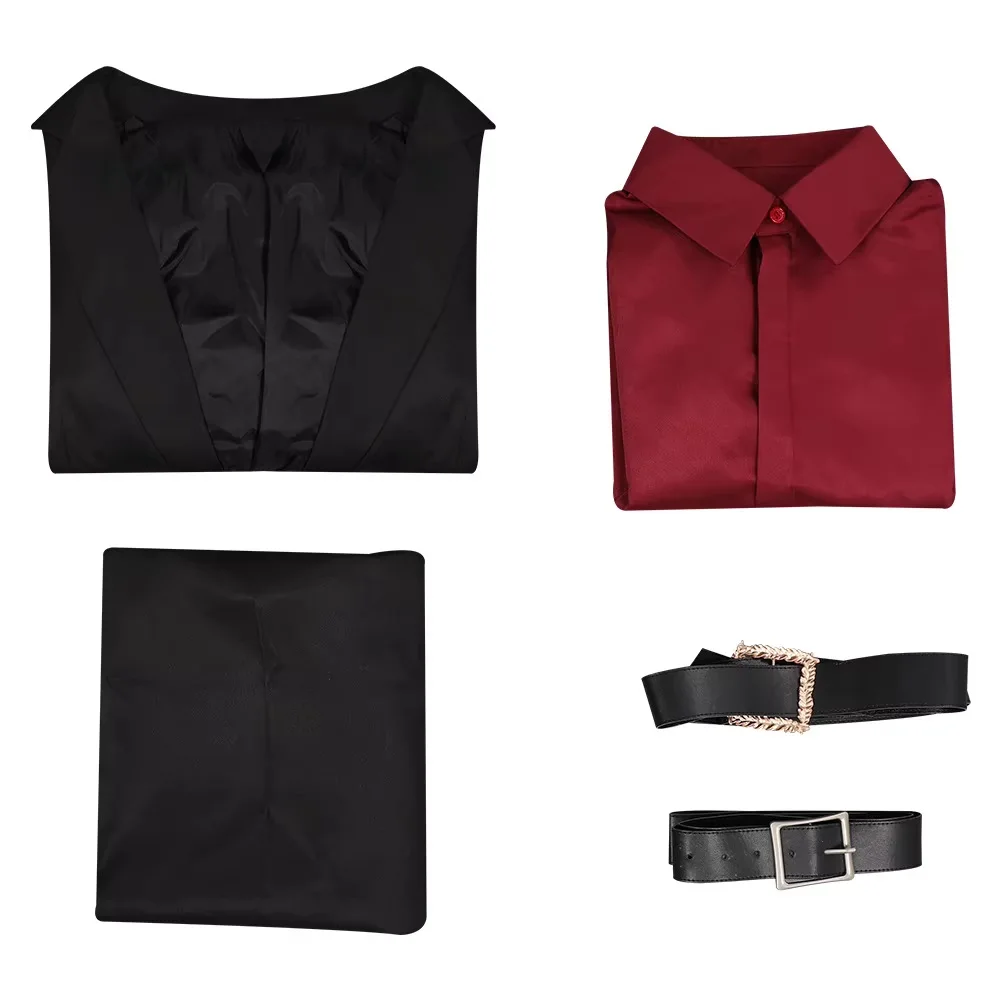 كينشي تاكاهاشي تأثيري Mannelijke Kostuum Spel مورتال كوس كومبات قميص رسمي للأعمال Jas Broek ملابس عيد الهالوين Vermomming