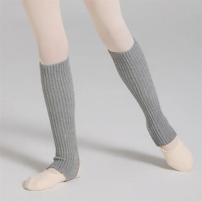 Hot Sale Cheap Kids Girls Children Black Pink Purple Blue Grey Training Wear Warm-up Ballet Dance Sports Yoga Leg Warmers