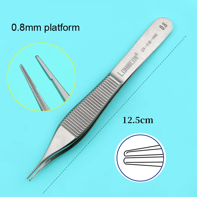 

tweezers for double eyelid surgery tools with hook teeth fat embedding surgical instruments tissue forceps